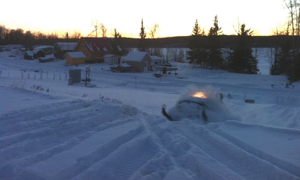 Snowmobiling in Alberta's Lakeland region near Lac la Biche SnoRiders