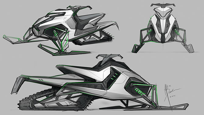 Clean lines, sharp angles and great looks adds this model to any snowmobiler's wish list.