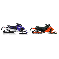 Photo of new 2014 Arctic Cat and Yamaha snowmobiles