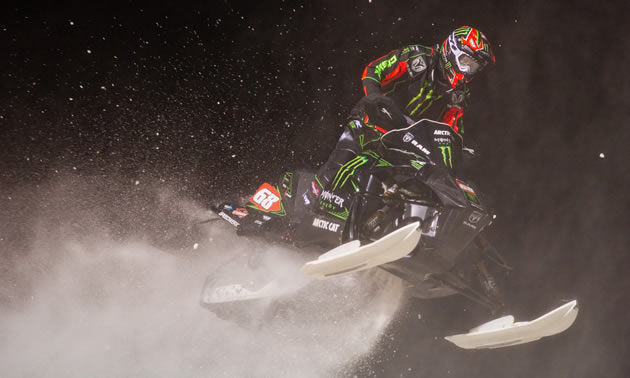 Photo of Tucker Hibbert racing