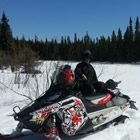 Peter Lewellin has been snowmobiling for 47 years and loves sledding around Hudson Bay, Saskatchewan. 