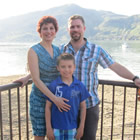 Bryan and Tracy Jackson and their son, Linden, love to get out sledding as a family. 