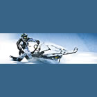 Photo of a snowmobile and rider