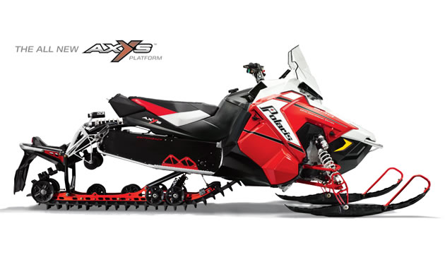 The all new AXYS platform Polaris snowmobile