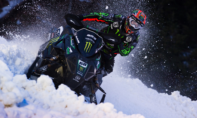 Photo of snowmobiler