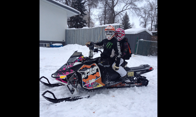 Cassidy and Darryl have been together and riding for one year.