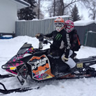 Cassidy and Darryl have been together and riding for one year.