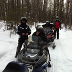 Trail riding around Foam Lake.