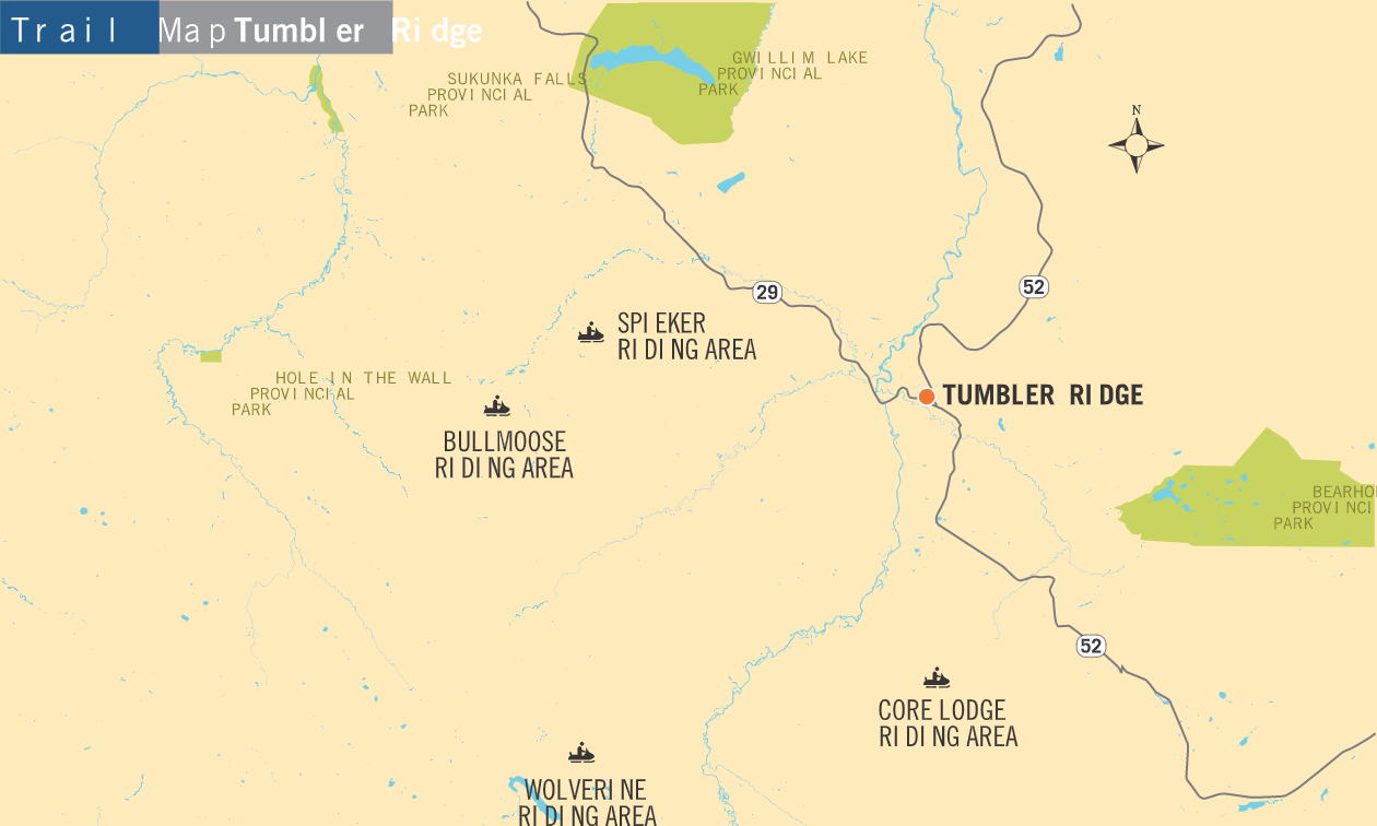 Tumbler Ridge Trail Map