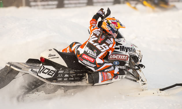 Levi LaVallee on snocross. 