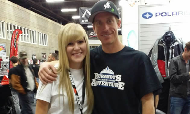 Chris Burandt with a pretty, blonde haired woman.