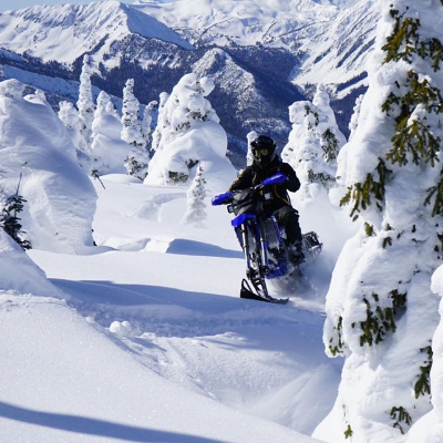 Backcountry snow biking in Valemount B.C.