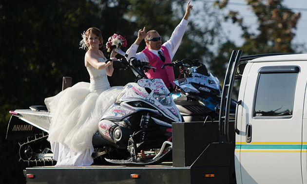 Megan and Shane Render at their wedding.