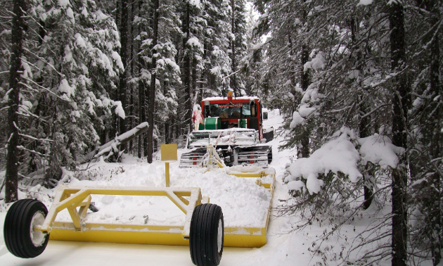 Flin Flon has some tight trails to navigate, but if a 1994 LMC 1800 with a three-metre-wide (10-foot) NTN draggroomer can make it, so can your snowmobile. 