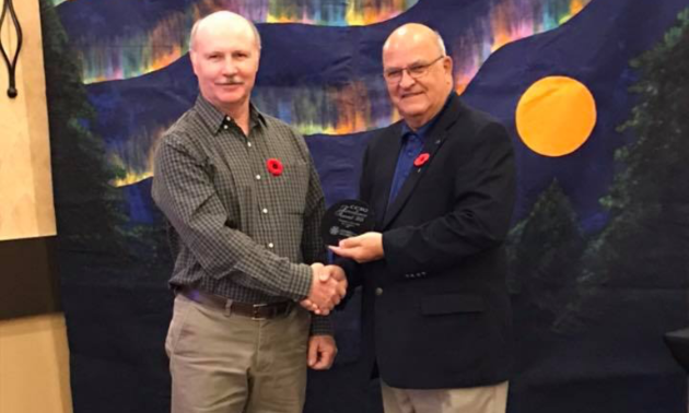 Jim Cottingham won the 2018 Canadian Council of Snowmobile Organization’s National Excellence Award for Groomer Operator of the Year.