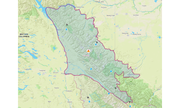 The North Rockies forecast region spans the Rocky Mountains from Highway 16 in the south to Hudson’s Hope, B.C., in the north.