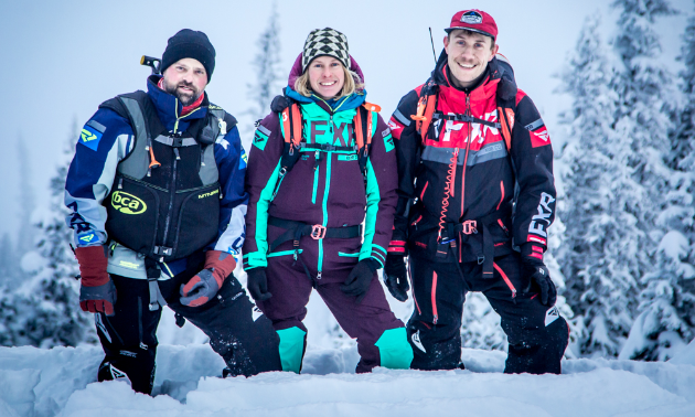 The new North Rockies field team: (L to R) Dave Merritt, Martina Halik and Ben Hawkins. 