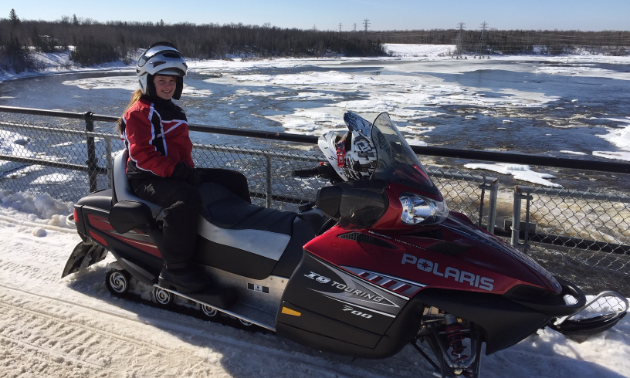 Peter Koehn and his daughter, Victoria (pictured), enjoy going for rides through the Pinawa and Lac du Bonnet areas in Manitoba.