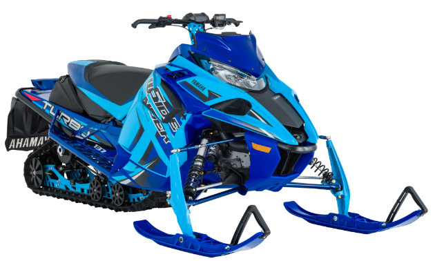 A stock photo of a blue Yamaha Sidewinder