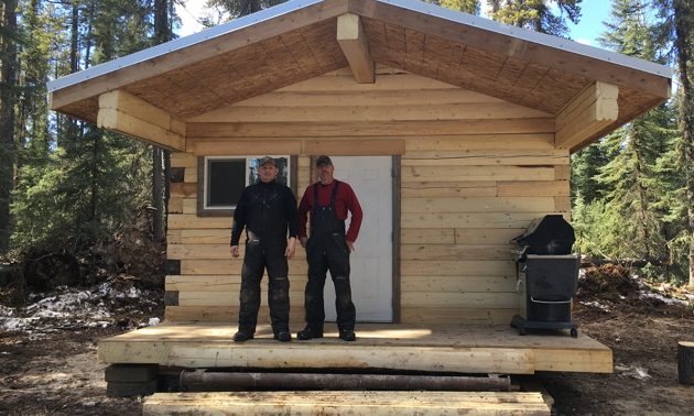 (L to R) Gary Mallay, Vice President, and Wayne Wheeler, President, at the Poplar Hills Shelter.