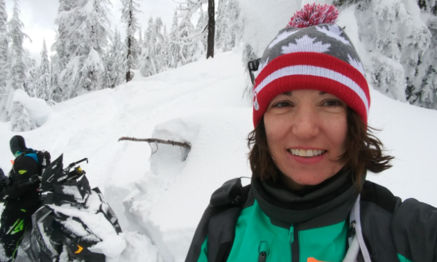 Teena Rumak smiles for a selfie.