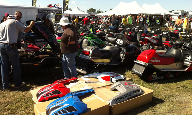 The swap area at Hay Days. 
