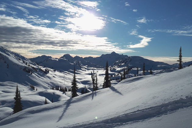 Mountains near Blue River, B.C.