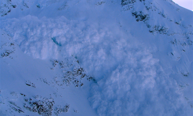 Avalanche control at Bear Pass in northwest British Columbia near Stewart.