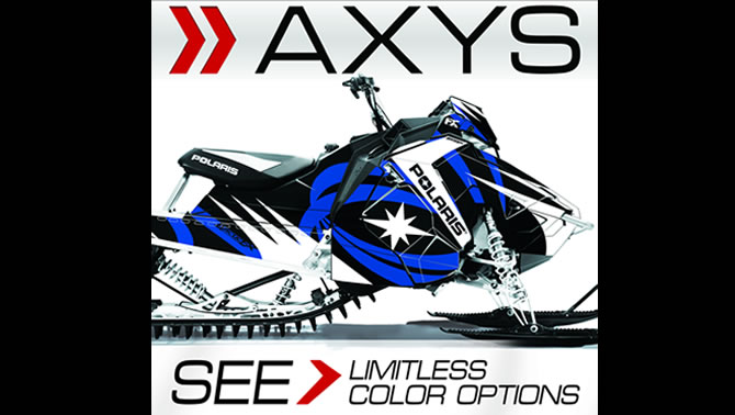 Picture of Polaris Axys snowmobile. 