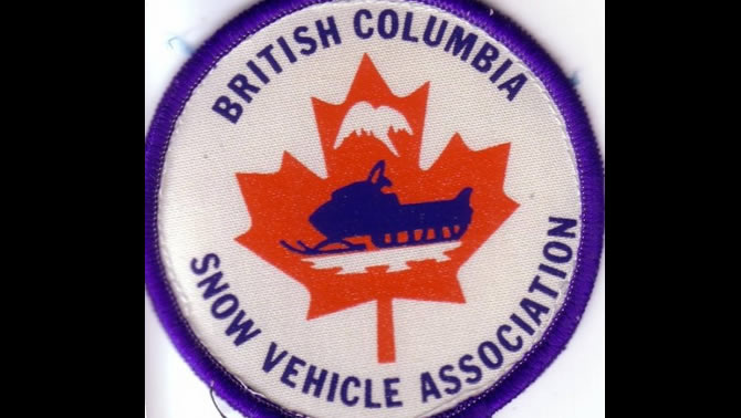 A British Columbia Snow Vehicle Association crest. 