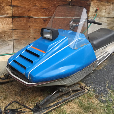 The original power machine, this all-Canadian Sno-Jet sled still looks ready to roll. 