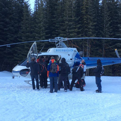 Brad Baber needed to be rescued by helicopter after a nasty snowmobile accident. 
