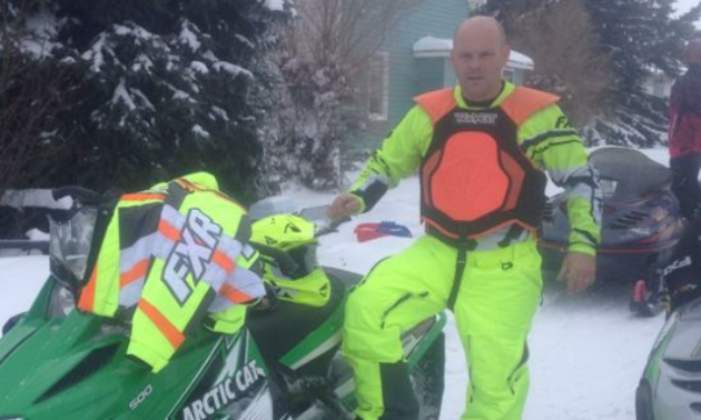 Chest protectors come in various shapes and sizes. Erik Foster prefers high visibility for his chest protector.