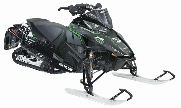 Photo of an all-new 2013 ProCross F800 Arctic Cat snowmobile.