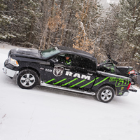Photo Tucker Hibbert inside a Dodge Ram truck