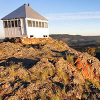 The Greenstone Lake shelter in Logan Lake is perched on a beautiful lookout.