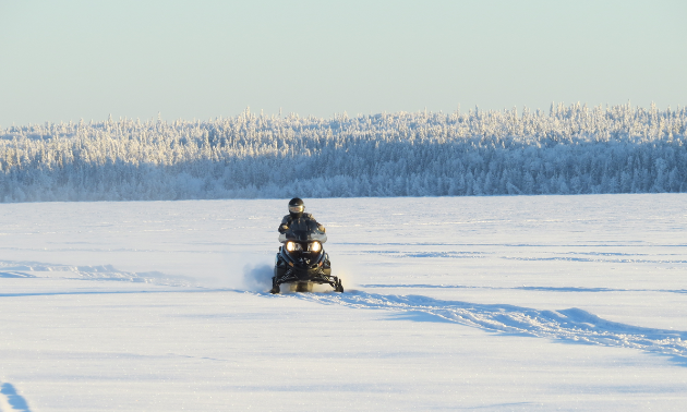 Snowmobiling