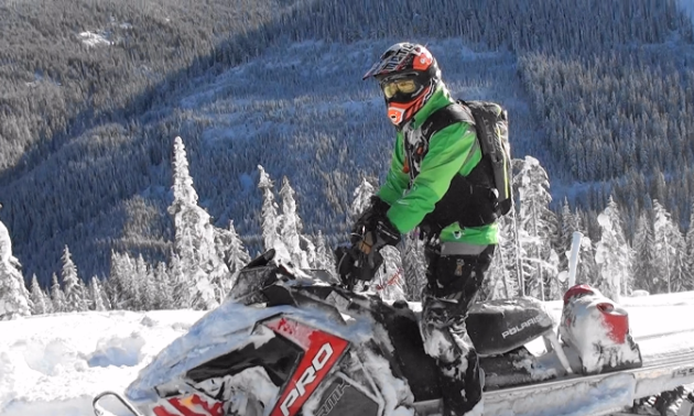 a snowmobiler 