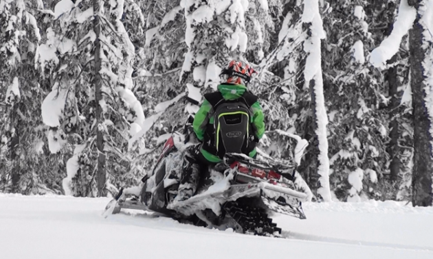 a snowmobiler