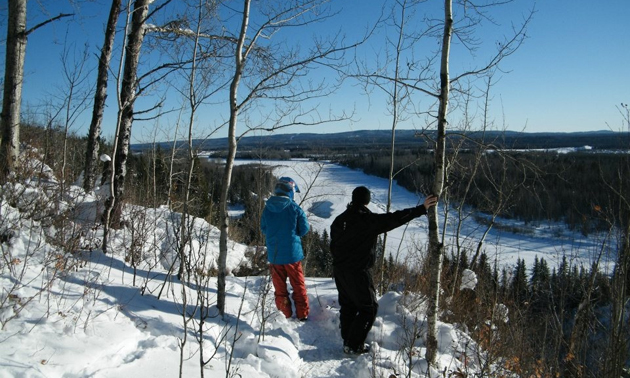 Athabasca lookout on way to Carson Cabin