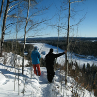 Athabasca lookout on way to Carson Cabin