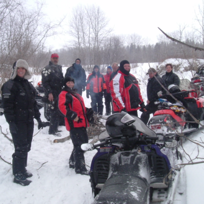 Photo of Snowmobile riders