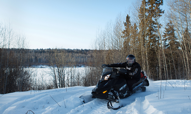 Snowmobiling in Nipawin