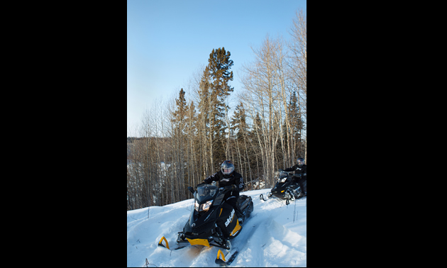 Snowmobiling in Nipawin