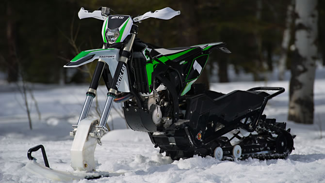 Arctic Cat launches its SVX 450 snow bike, the industry's first OEM purpose-built, single-ski snow vehicle. 