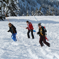 Avalanche safety seminar with Brohm Ridge Snowmobile club. 