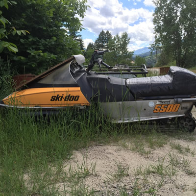 A late 1970's Ski-Doo Blizzard 5500. 