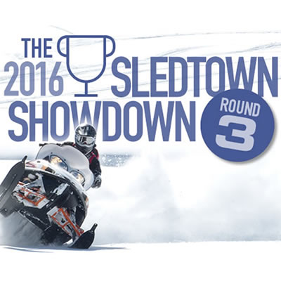 Graphic of the SledTown ShowDown contest. 