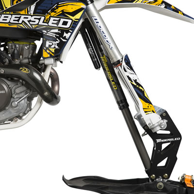 Close-up of TRIO front shock. 