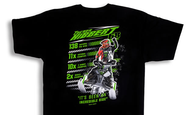 Picture of limited edition Incredible Ride t-shirt. 